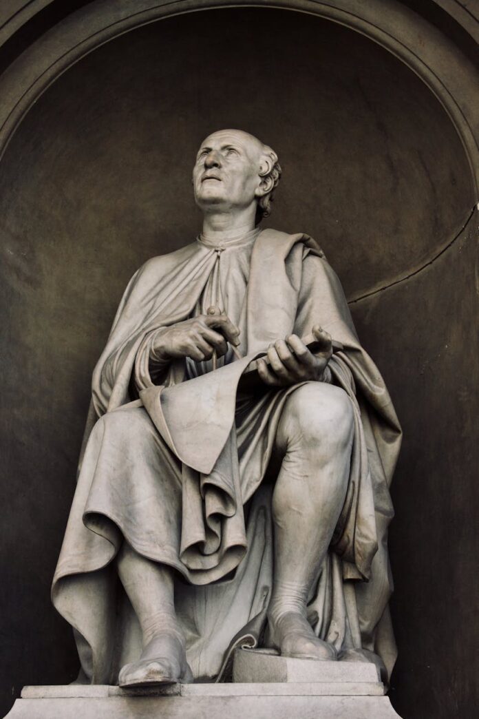 close up photo of a concrete statue